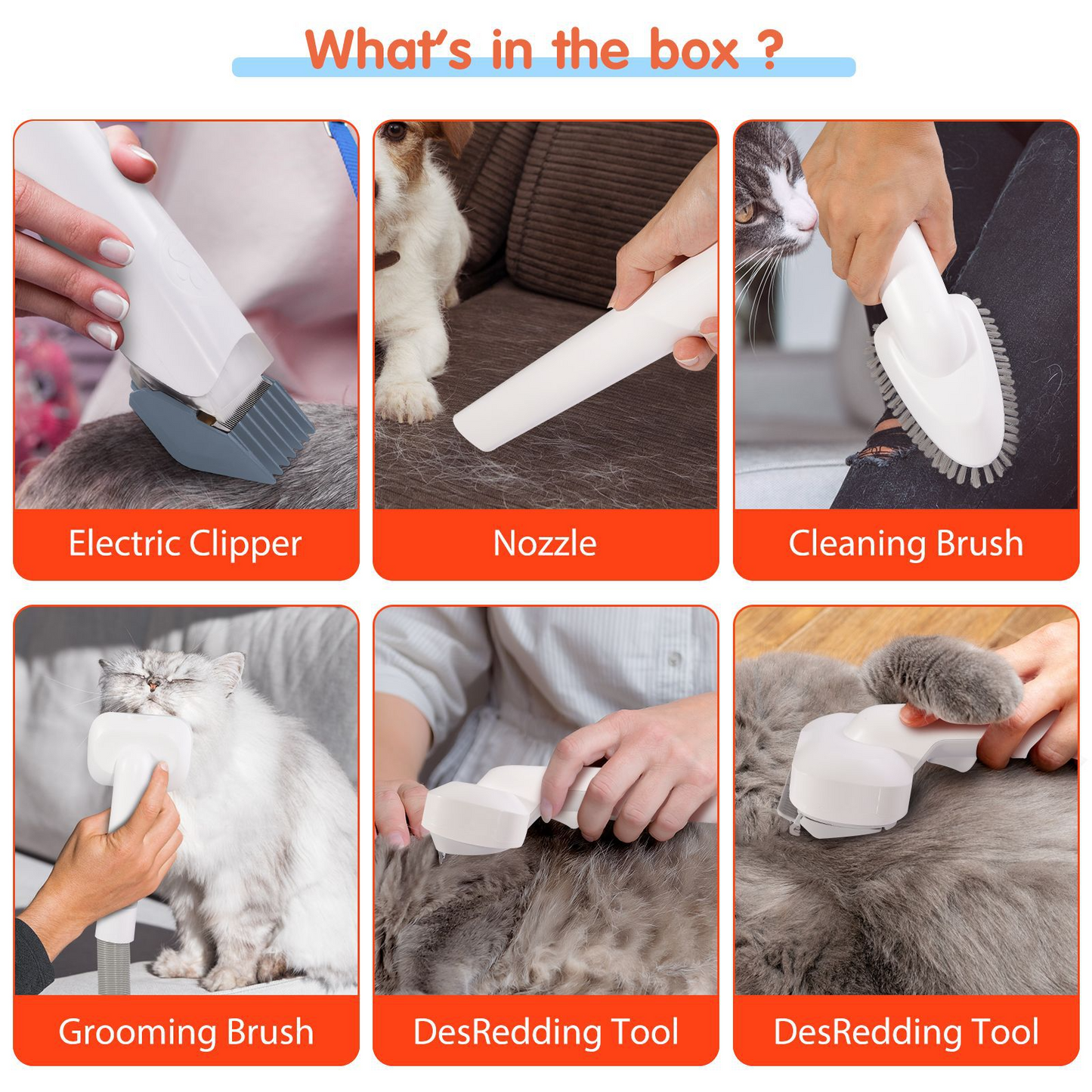 GroomPro All-in-One Pet Grooming Kit — Vacuum + Clipper