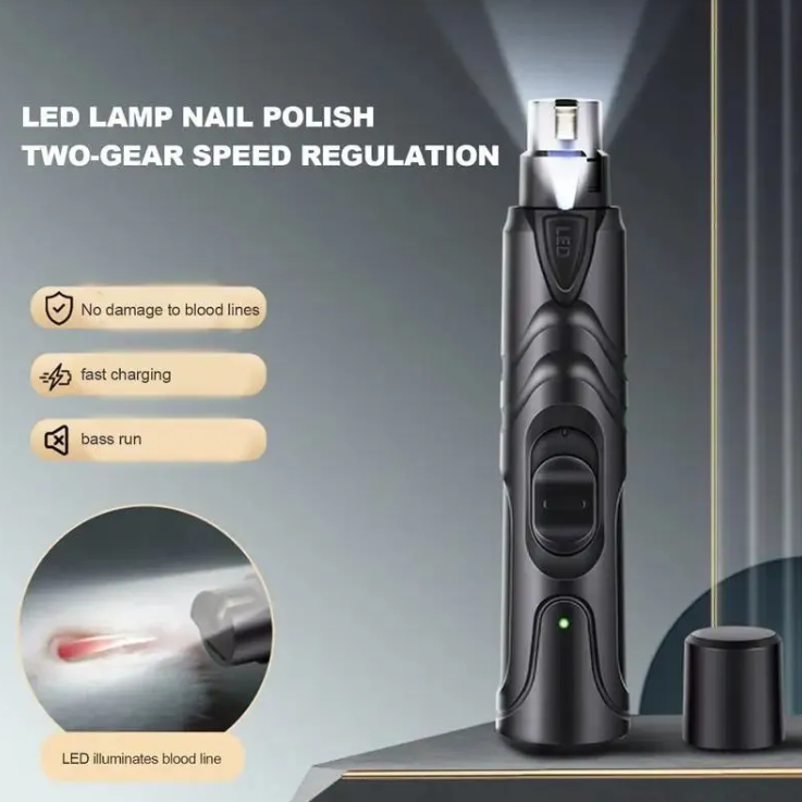 PawGlow Nail Grinder — Quiet & Painless Pet Nail Care