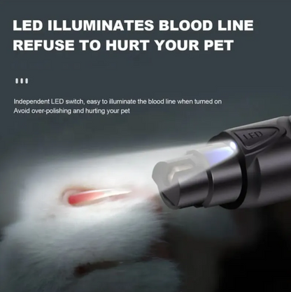 PawGlow Nail Grinder — Quiet & Painless Pet Nail Care